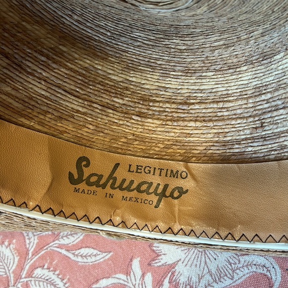 Vintage Sahuayo Legitimo Straw Sun Hat - made in Mexico  size 57 or Medium - Picture 8 of 10